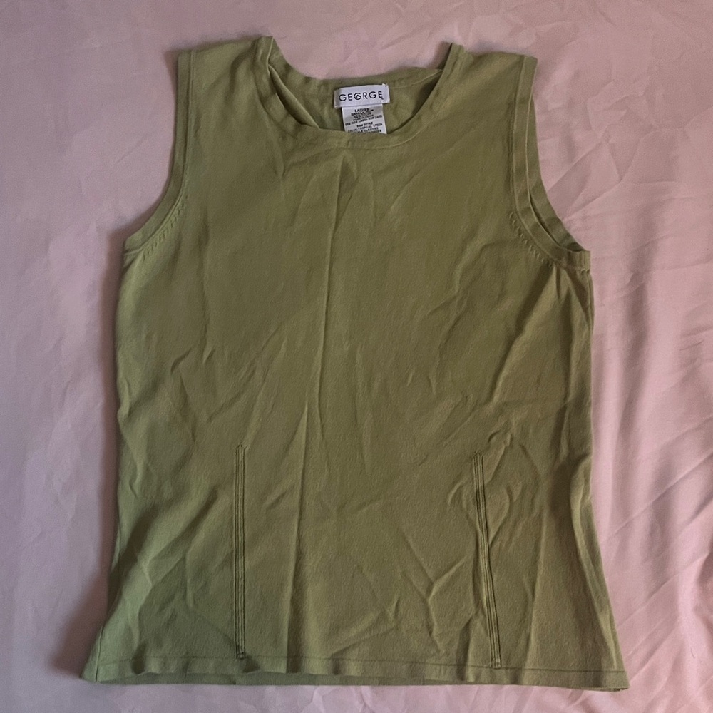 George Sage Green Women's Muscle Tee